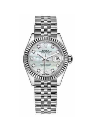 Rolex Lady-Datejust Mother of Pearl Diamond Dial Watch 28mm