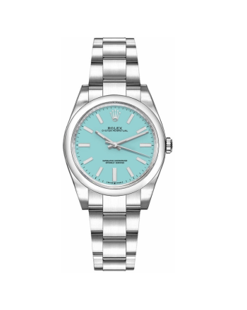 Rolex Oyster Perpetual Turquoise Blue Women's Watch 31mm
