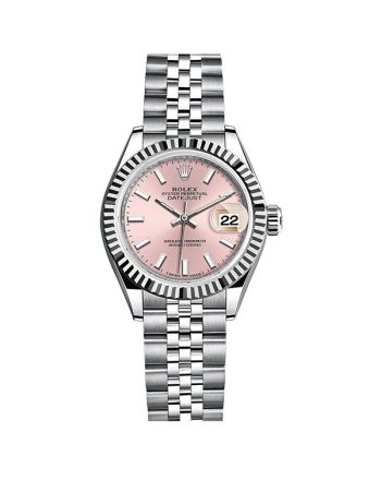 Rolex Lady-Datejust Pink Diamond Dial Jubilee Bracelet Watch 28mm